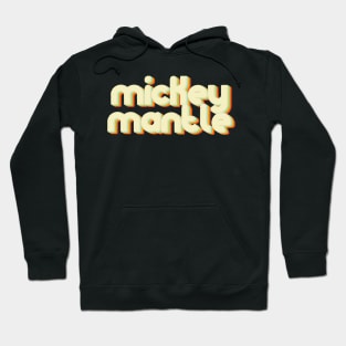 vintage color mickey mantle Hoodie